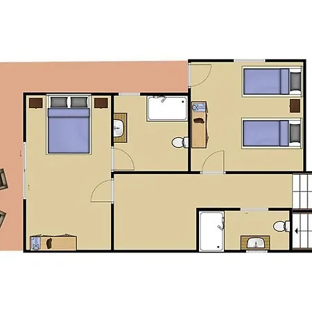 Villa Sleeps 6 Pool Air Con Wifi